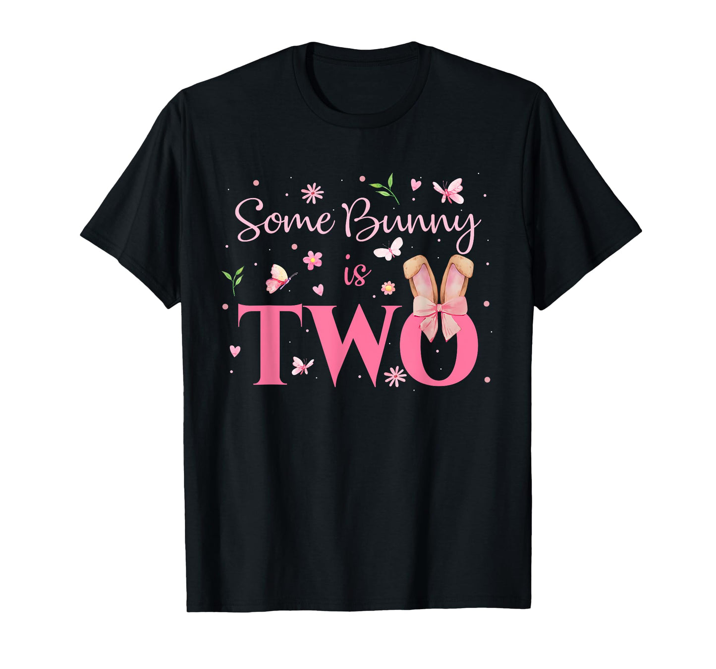 Some Bunny Is Two 2nd Birthday Girl Easter 2 Year Old Bday T-Shirt