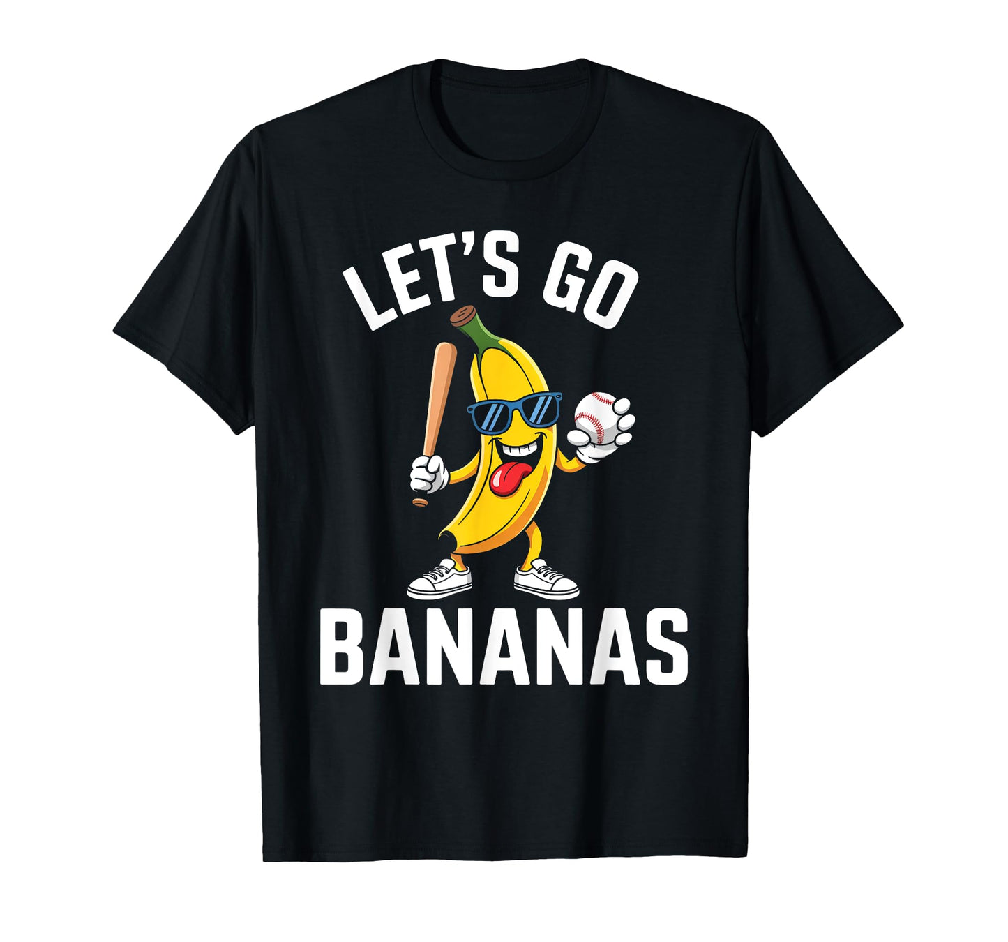Funny Let's Go Bananas Cute Banana Fruit Lover Game Day Kids T-Shirt
