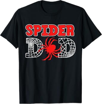 Spider Dad Spidey Birthday Family Matching Kid Daddy Spiders T-Shirt