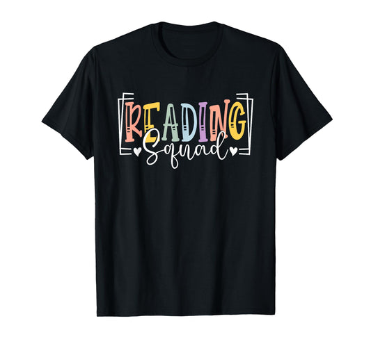 Reading Specialist Squad School Reading Interventionist Team T-Shirt