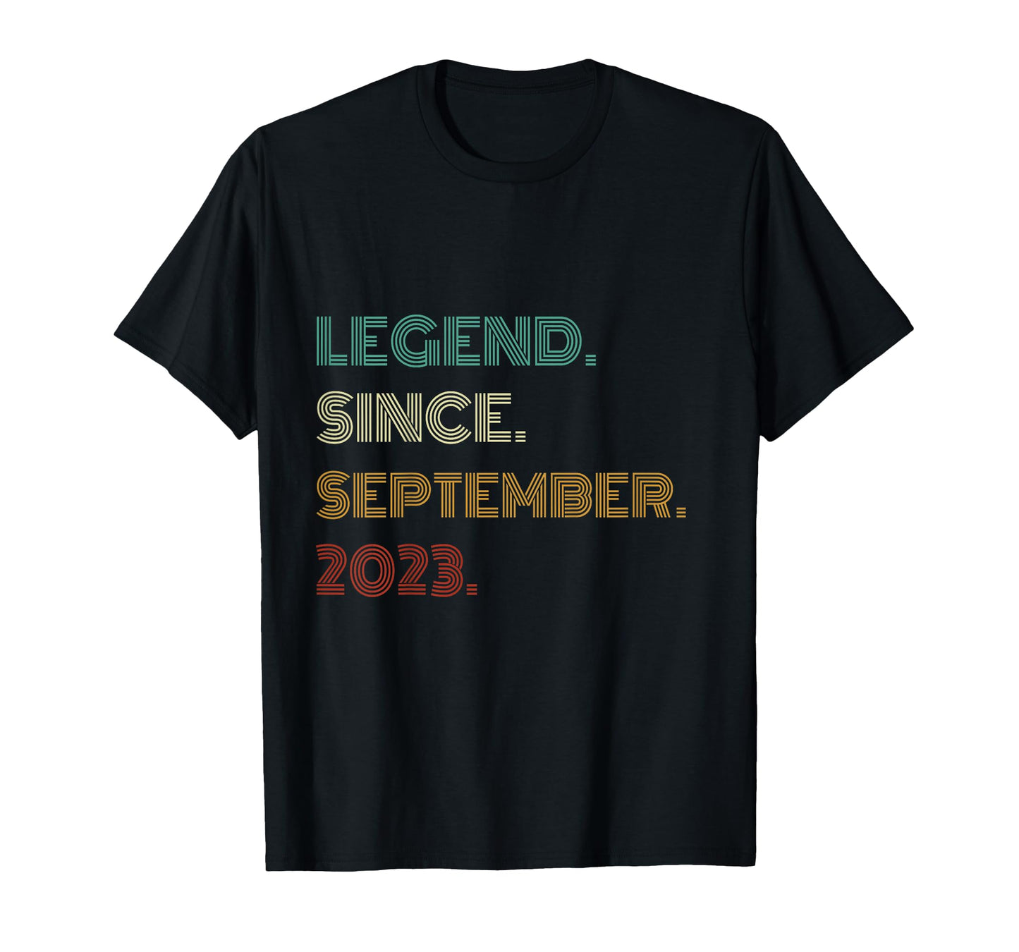 Kids 2 Years Old Legend Since September 2023 2nd Birthday T-Shirt