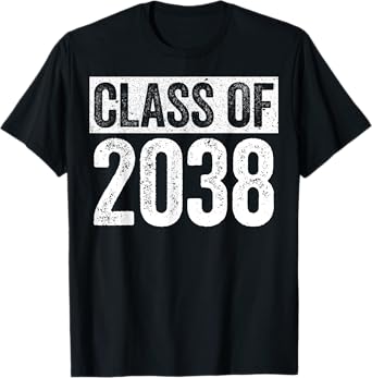 Class Of 2038 Shirt Senior 2038 Graduation T-Shirt