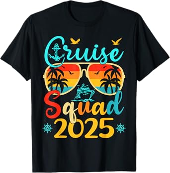 Cruise Squad 2025 Summer Vacation Matching Family Cruise T-Shirt