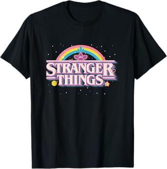 Stranger Things Rainbow Cute Demogorgon Title Logo T-Shirt