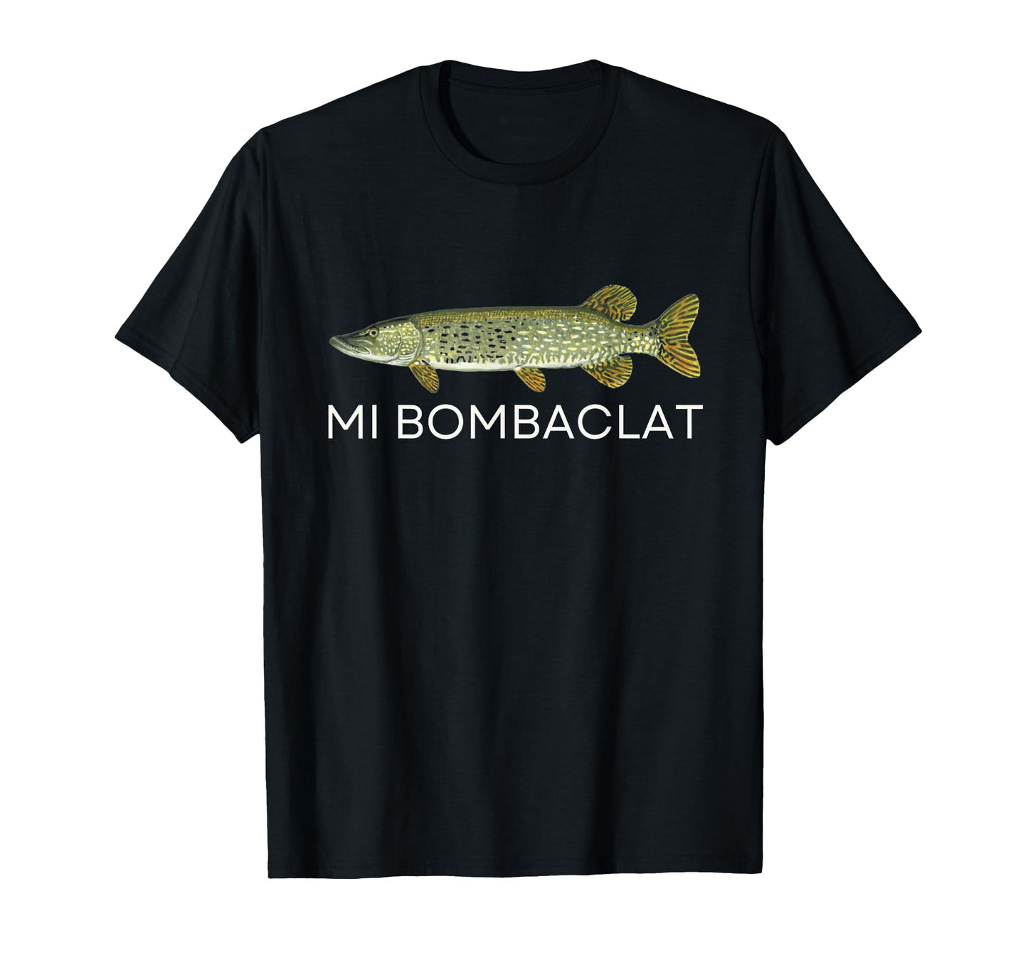 MI Bombaclat Funny Oddly Specific Fish Meme Graphic T-Shirt