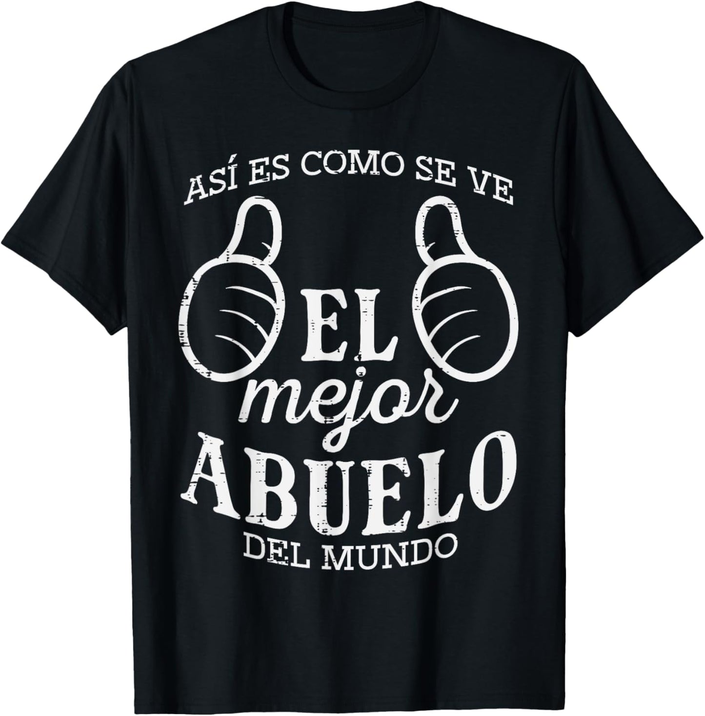 Fathers Day El Mejor Abuelo Del Mundo Spanish Grandpa Papa T-Shirt