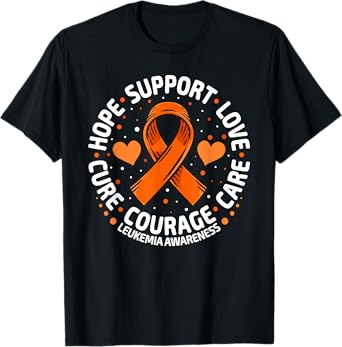 Leukemia Support Blood Cancer Tee Family Leukemia Awareness T-Shirt