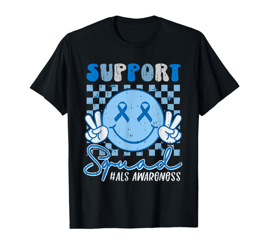 Support Squad Amyotrophic Lateral Sclerosis ALS Awareness T-Shirt
