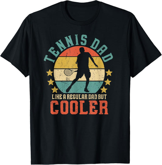 Tennis Dad Vintage Tennis Player Father's Day T-Shirt