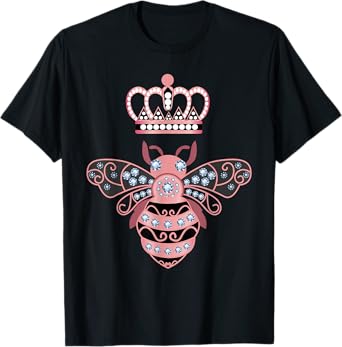 Queen Bee Crown Women Men Girls Hive Beekeeping Bee Women T-Shirt