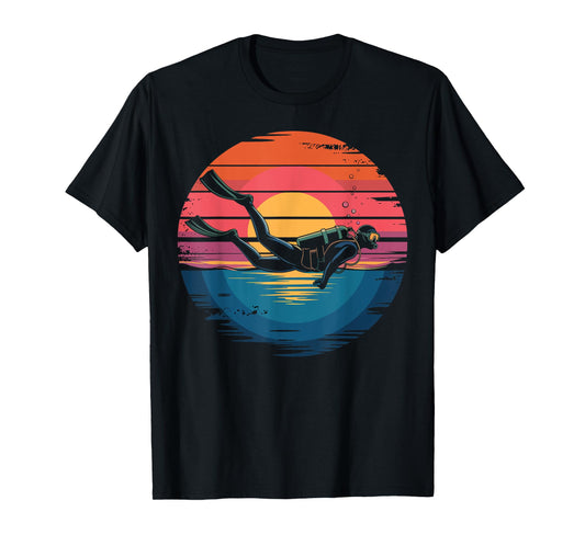 Vintage Scuba Diving Retro Ocean Explorer Gifts Men Women T-Shirt