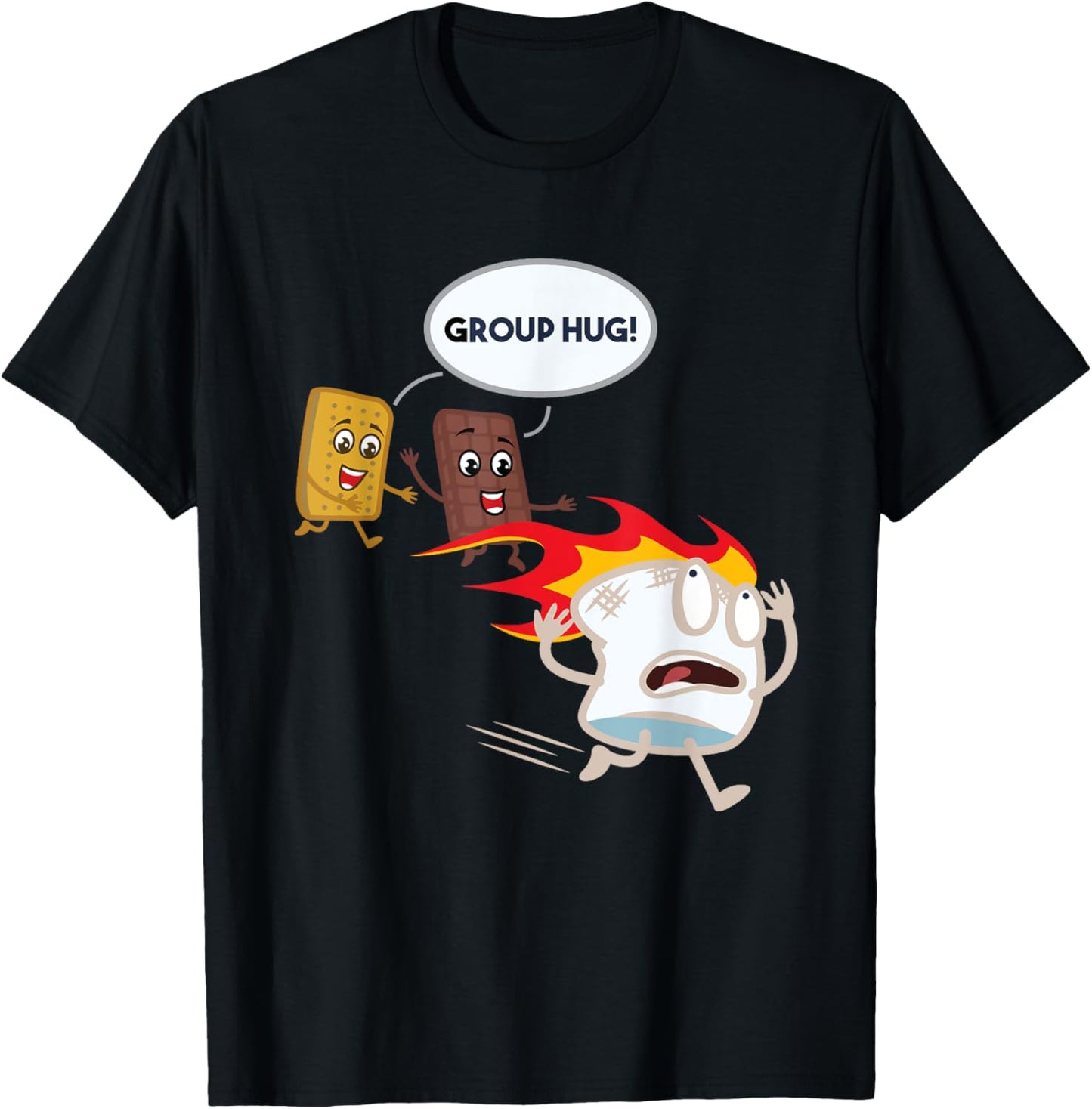 Funny For Men Smores Camping Roasting Outdoor Women T-Shirt
