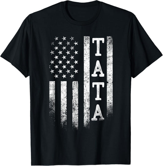 Tata American Flag Tata Gifts Patriotic Father's Day T-Shirt