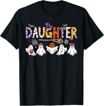 Daughter Halloween Boo Ghost Horror Costume Funny Party T-Shirt