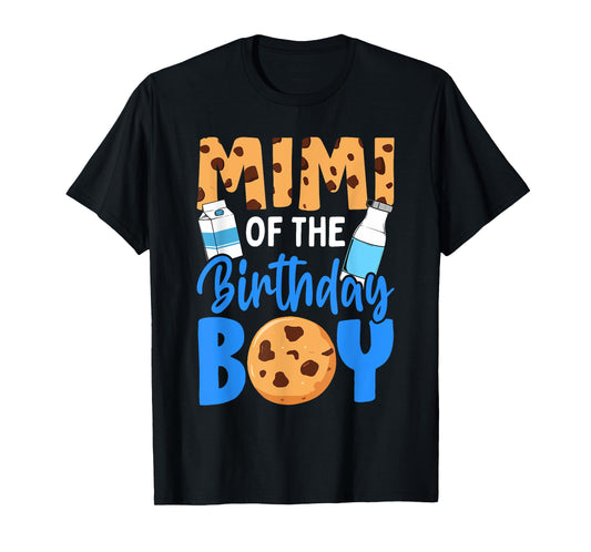 Mimi of the birthday boy Milk and Cookies 1st birthday T-Shirt