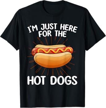 Funny Hotdog For Men Women Kids Food Hot Dog Lovers Foodie T-Shirt