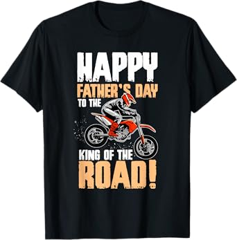 Dirt Bike Dad Fathers Day Cool Motocross Biker Papa Men T-Shirt
