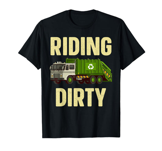 Funny Garbage Truck Art For Toddler Boys Trash Garbage Truck T-Shirt
