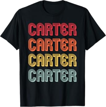 CARTER Gift Name Personalized Funny Retro Vintage Birthday T-Shirt