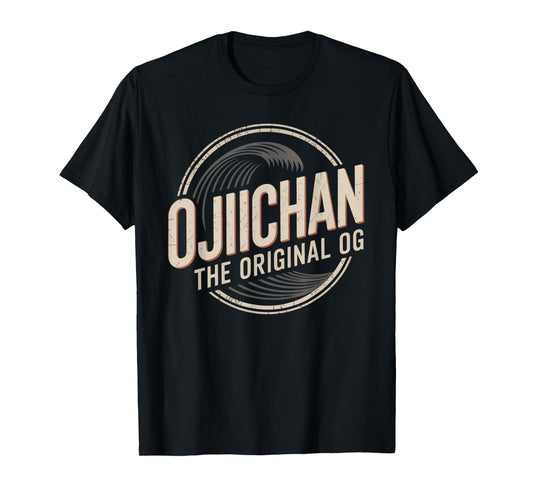 Ojiichan Original OG Japanese Grandfather Wave Design T-Shirt