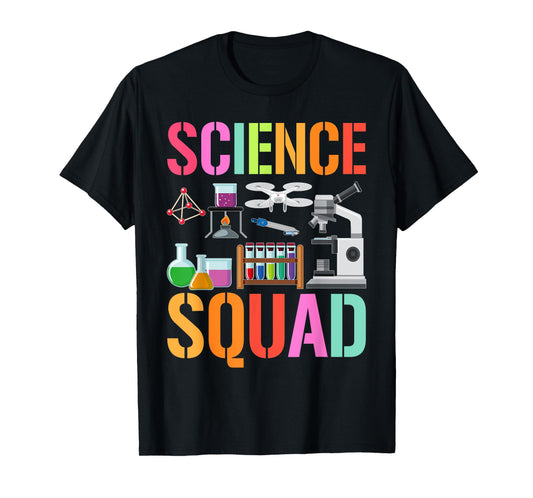 Vintage SCIENCE SQUAD Technology Teacher Team Student STEM T-Shirt
