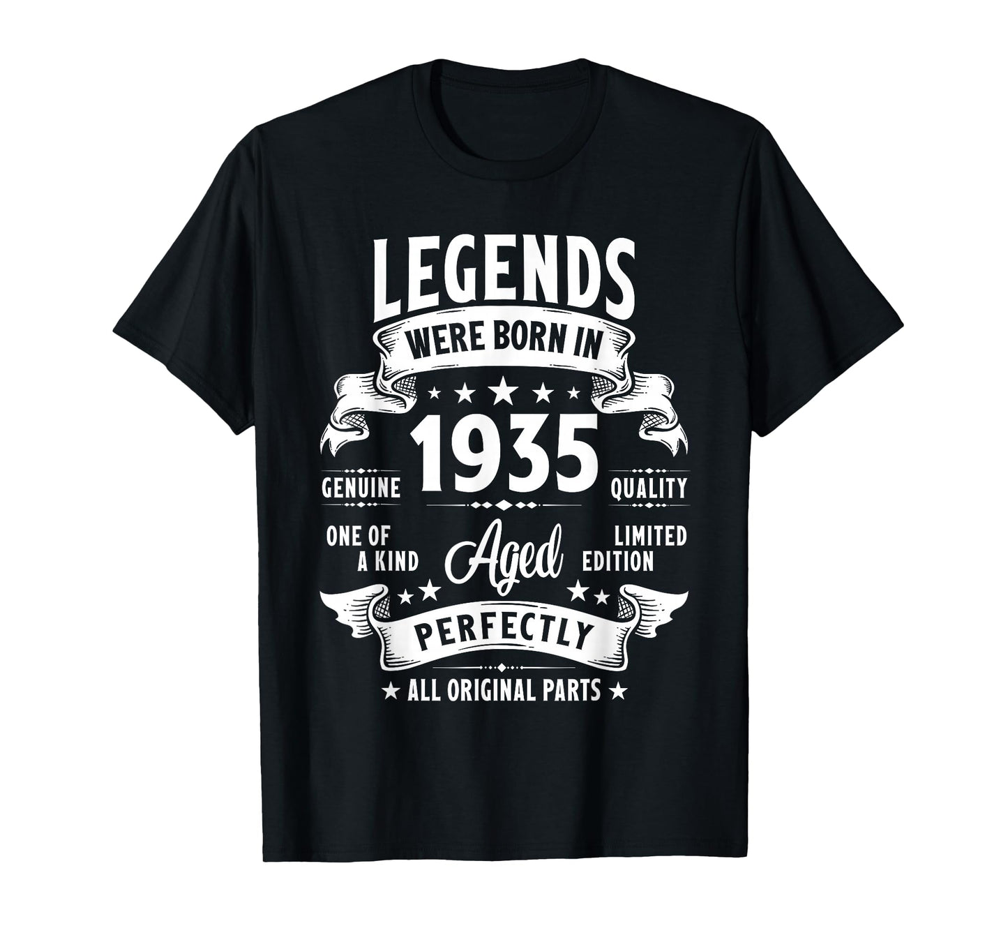 Vintage 1935 90 Year Old Gifts For Men Women 90th Birthday T-Shirt