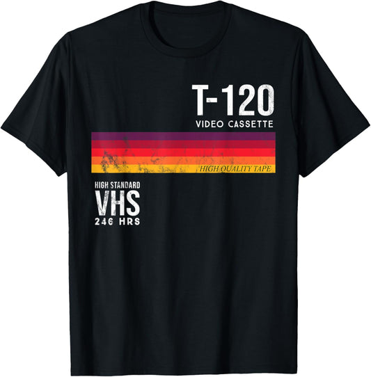 Vintage 80s video cassette tape VHS T-Shirt