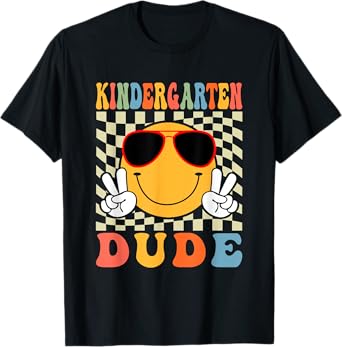 1st Day First Day of Kindergarten Dude Back To School Boys T-Shirt