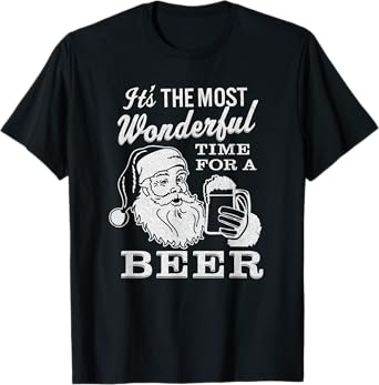 It's The Most Wonderful Time for A Beer shirt - Christmas T-Shirt