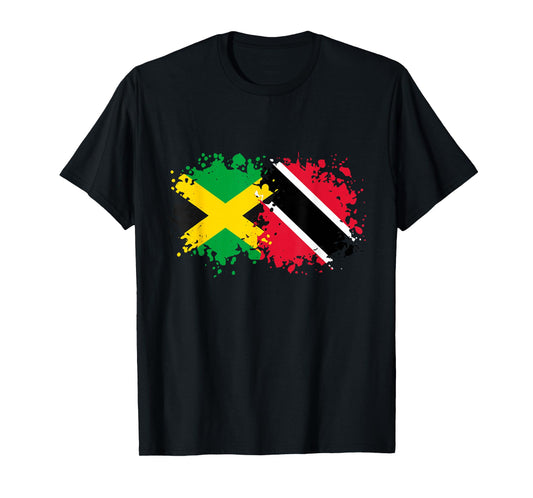 Trinidad & Jamaica Together, Half Trini, Half Jamaican T-Shirt