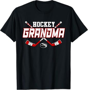 Hockey Grandma Shirts For Women Mama Mother's Day Vintage T-Shirt