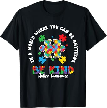 Autism Love Accept Support Autistic Autism Awareness T-Shirt
