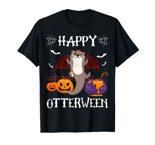 Happy Otterween Halloween Otter Lover Funny T-Shirt