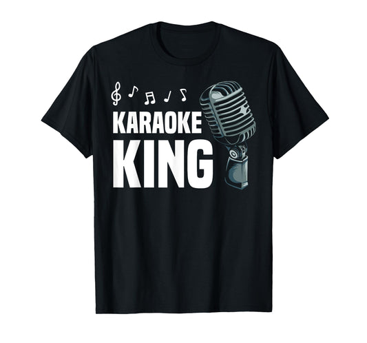 Funny Karaoke Design For Men Dad Singing Music Karaoke Lover T-Shirt