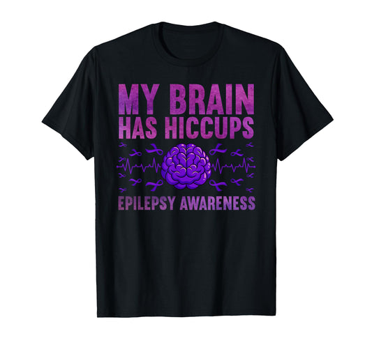 Cool Epilepsy Art For Men Women Seizure Epilepsy Awareness T-Shirt