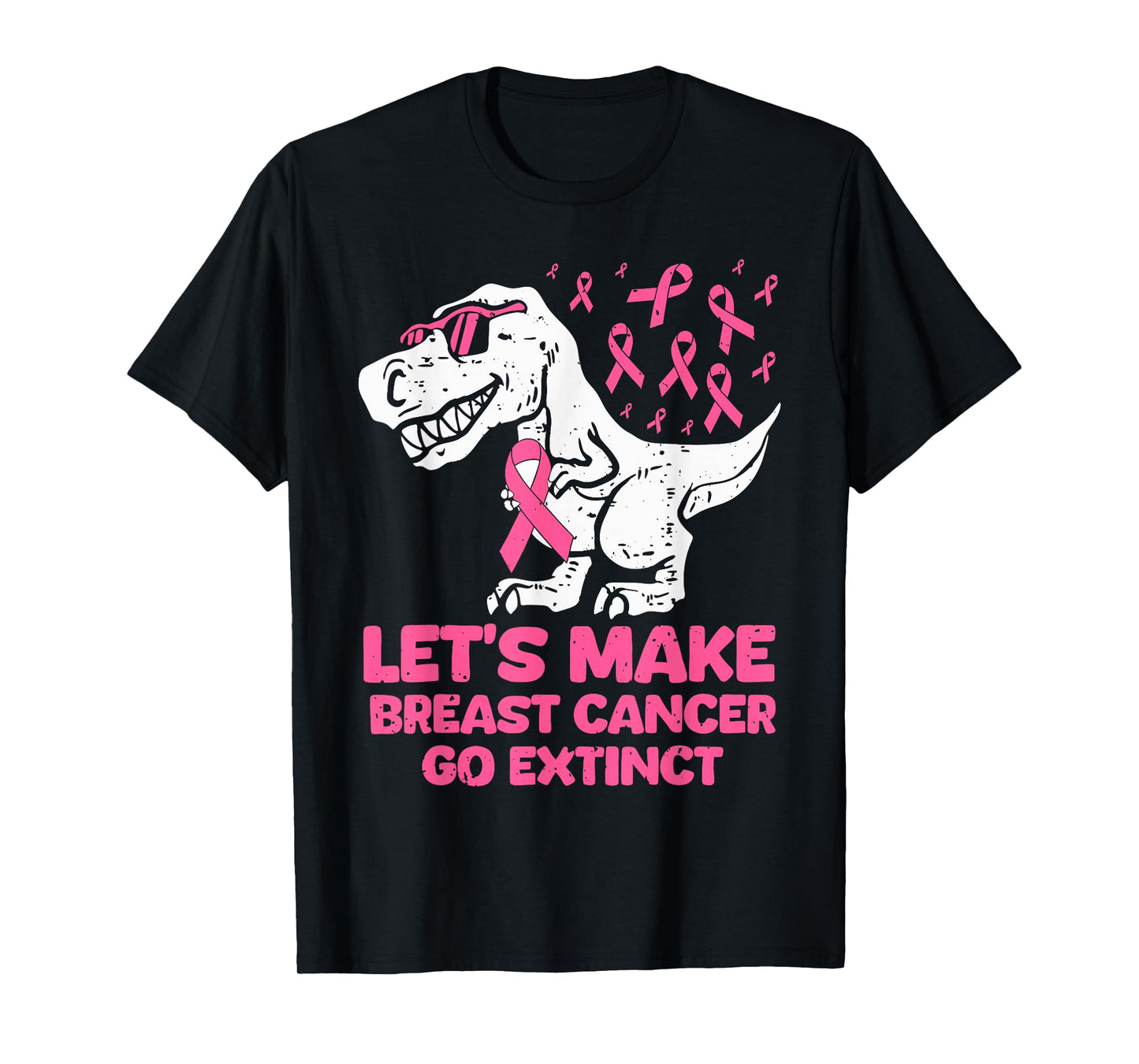 Lets Make Breast Cancer Extinct T-rex Dino Suppoter Toddler T-Shirt
