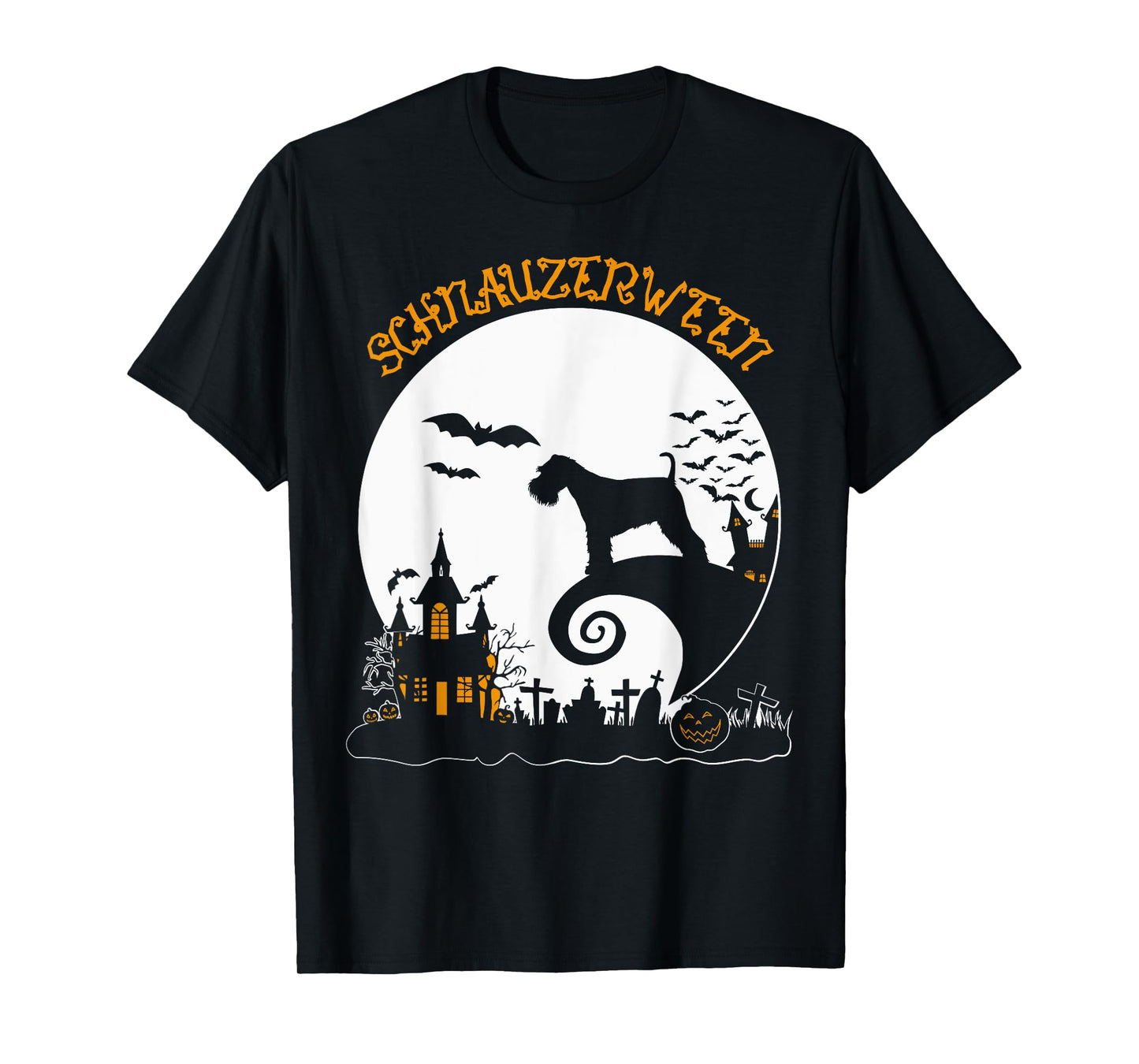 Cute Schnauzer Halloween Dog Mom Lover Schnauzerween T-Shirt