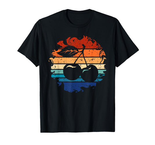 Cherry Retro Cherries Vintage 80s Style T-Shirt