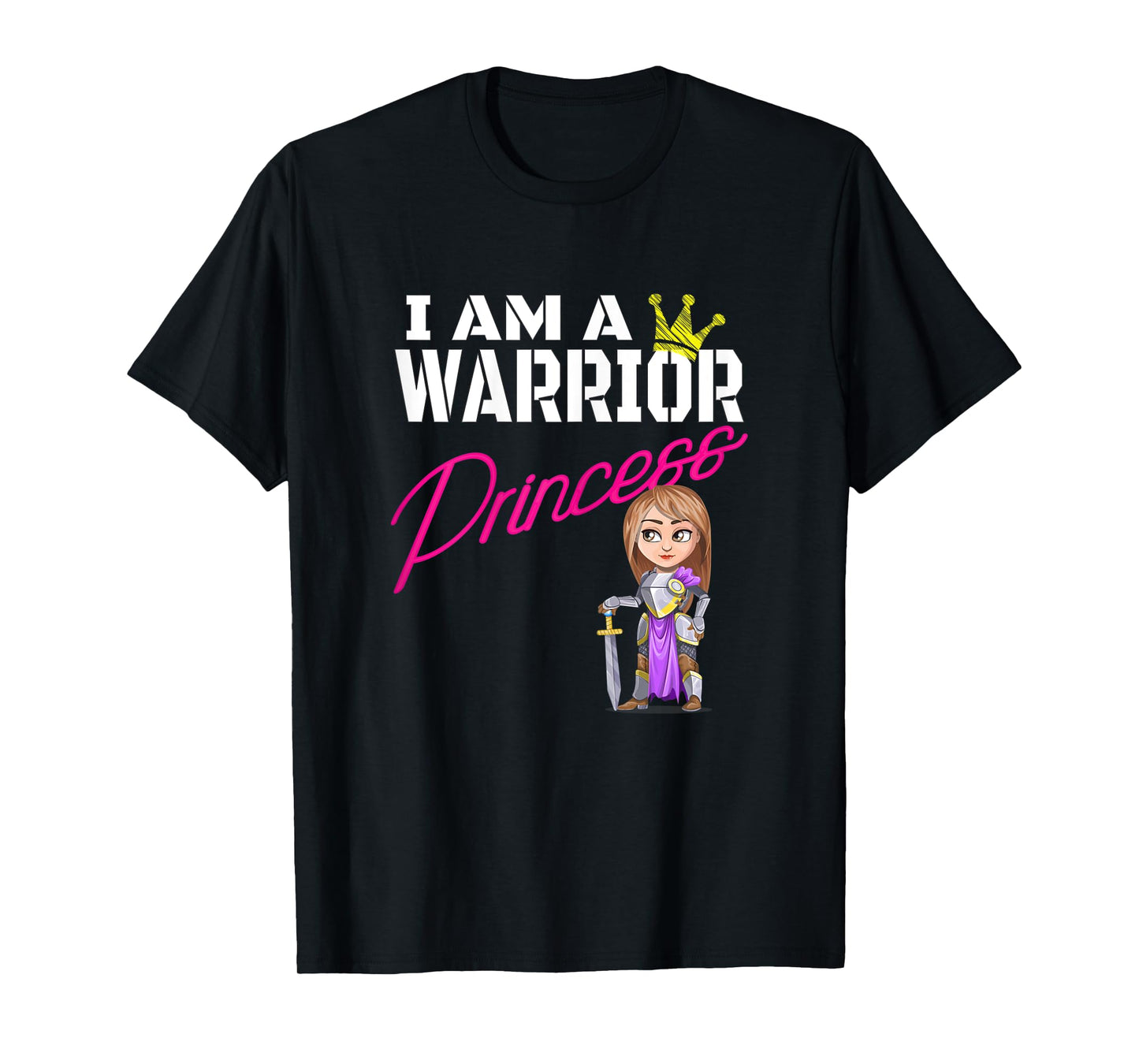 I'm a Warrior Princess Brunette for Strong Women Inspiration T-Shirt