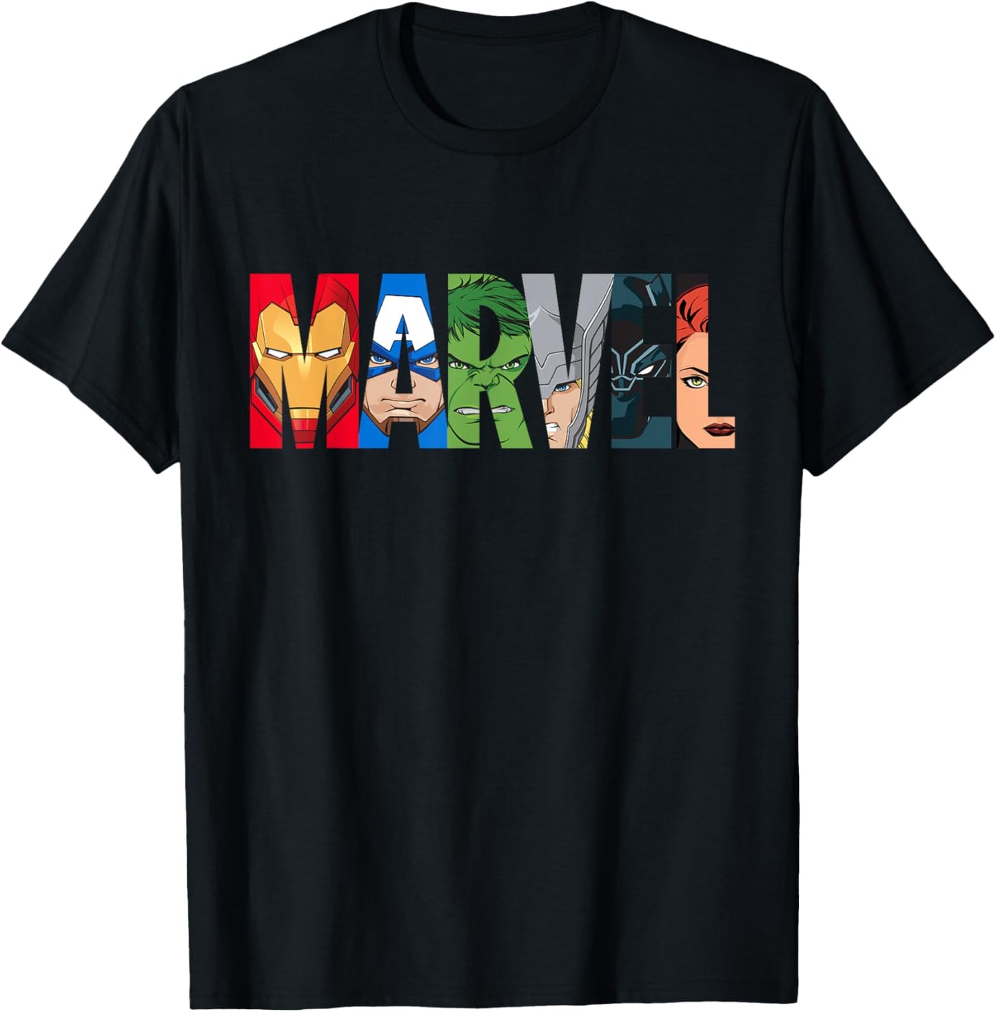 Marvel Logo Avengers Super Heroes T-Shirt