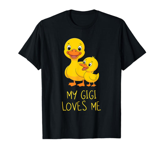 Cute Baby & Grandma My Gigi Loves Me Duck T-Shirt