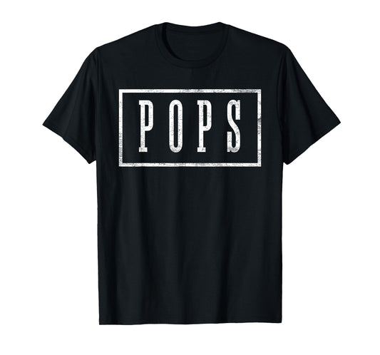 Pops - Sleek Framed Design Father's Day Pops T-Shirt