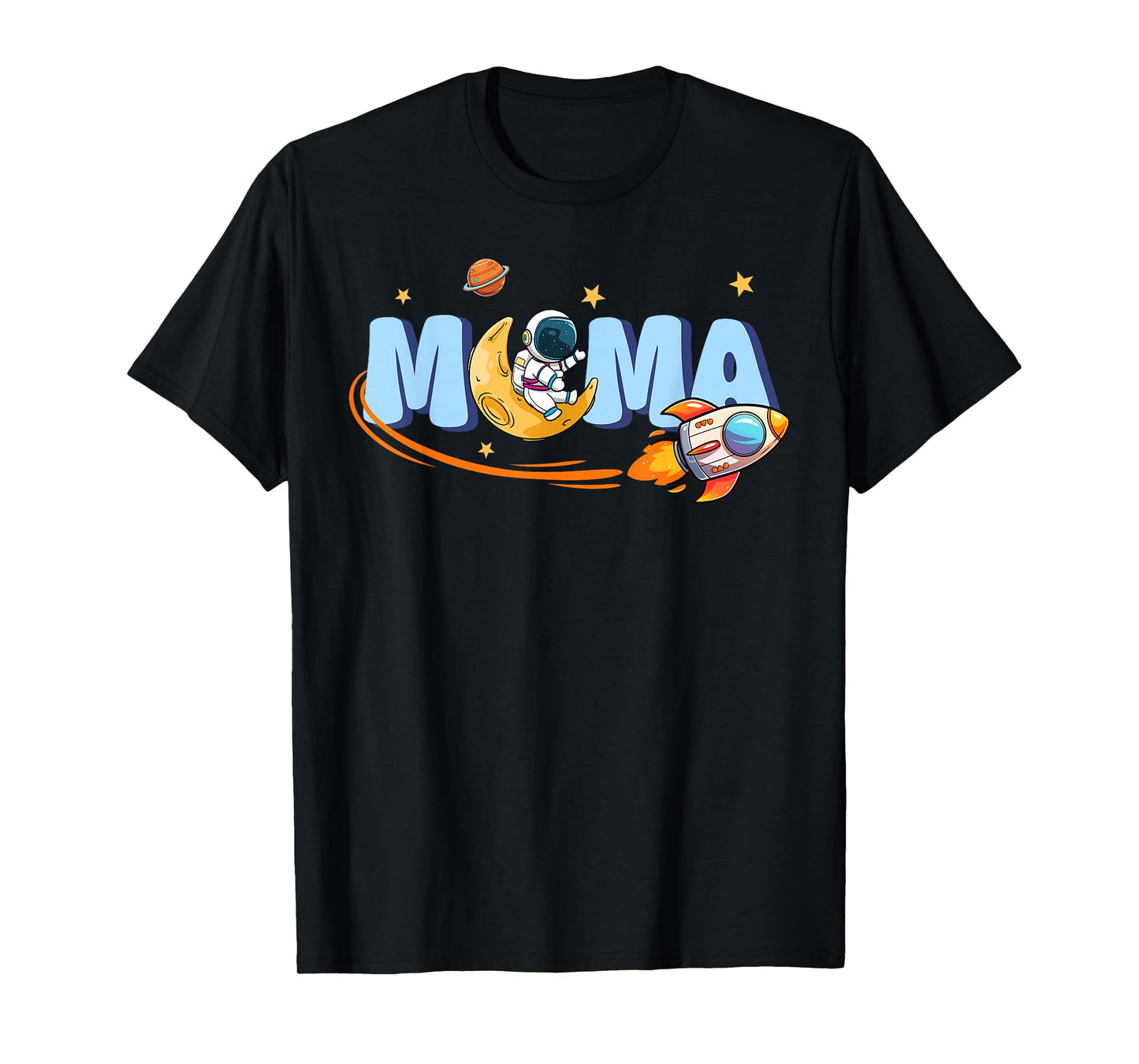 Mama of The Birthday Boys Space Astronaut Family Party Mom T-Shirt