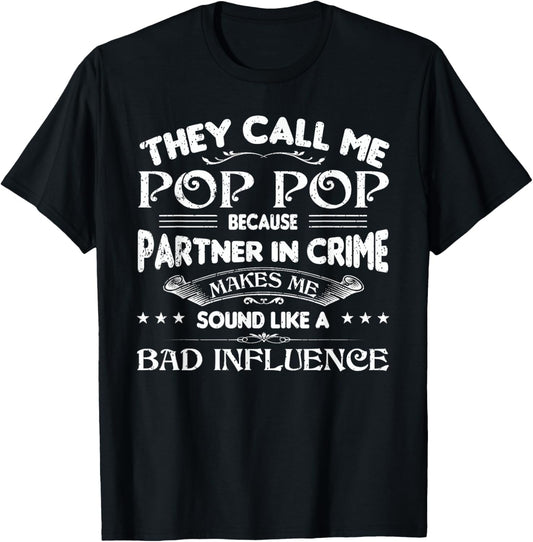 Funny Pop Pop Dad Shirt Valentine Fathers Day Christmas T-Shirt