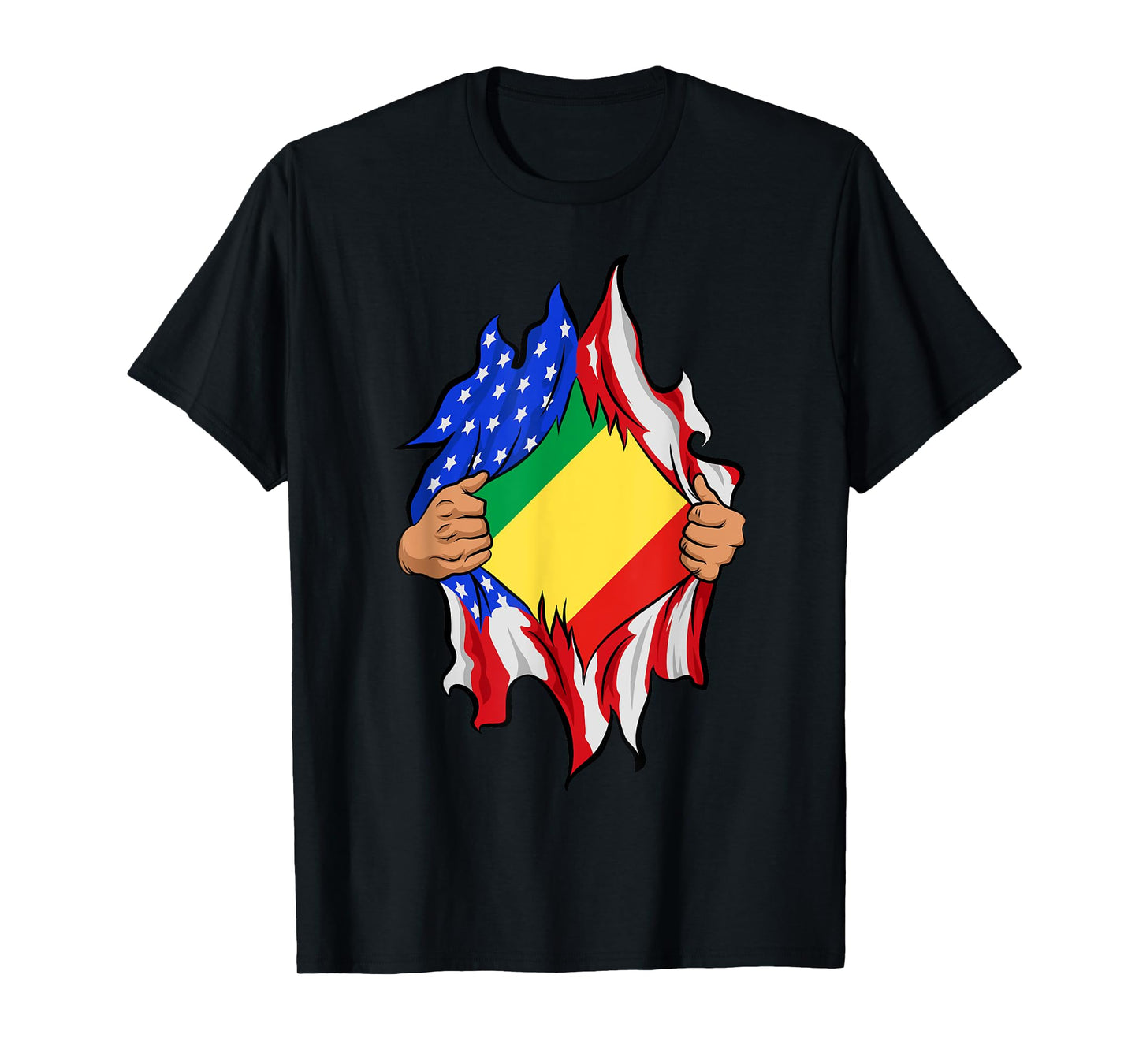 The Republic Of Congo Blood Inside Me Flag T-Shirt