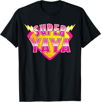 Super YaYa Superhero Grandmother Comic Book Family Matching T-Shirt