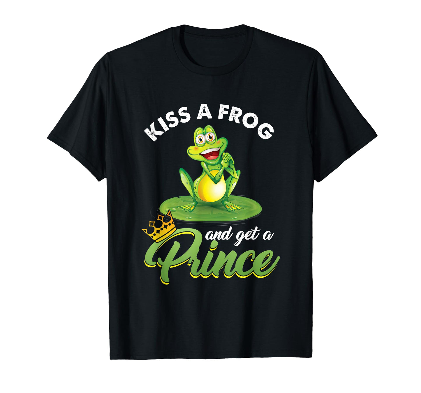 Frog Lover Princess Fairy Tale Believers Kissing Frog T-Shirt