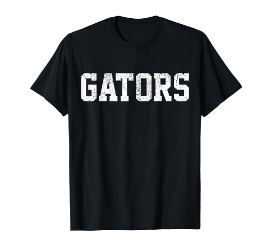 Gators School Sports Fan Team Spirit Mascot Heart Gift T-Shirt