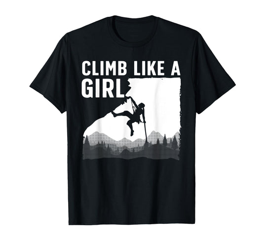 Cool Rock Climbing For Women Girls Mountain Rock Climbers T-Shirt