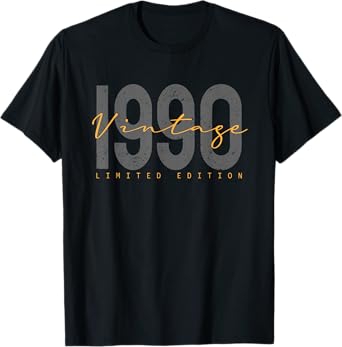 35 Years Old Vintage 1990 35th Birthday Decoration Men Women T-Shirt